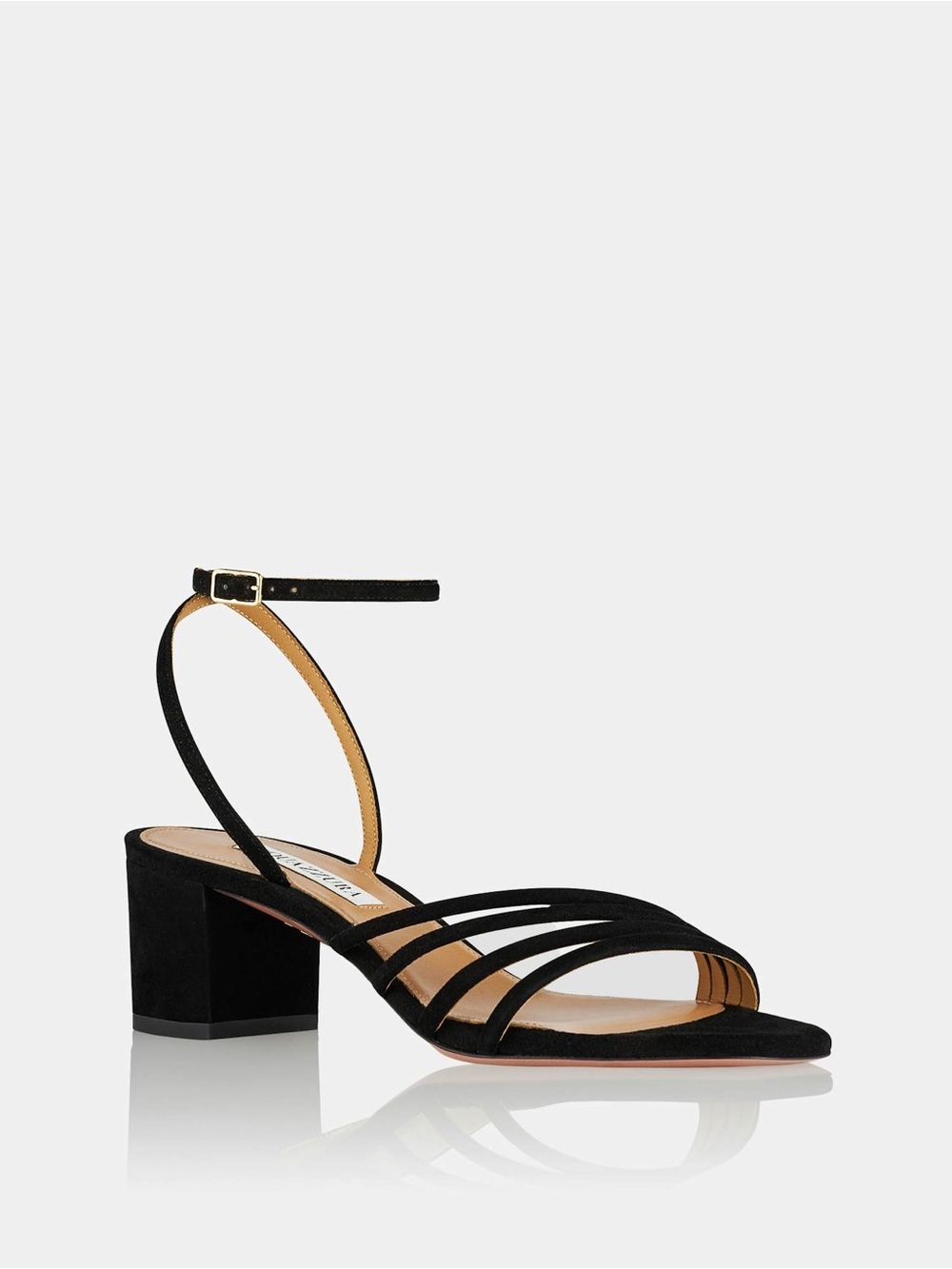 Aquazzura Latour 50 Black
Suede Strappy Block Heel Sandals
- Size 37.5 NIB - Picture 2 of 10